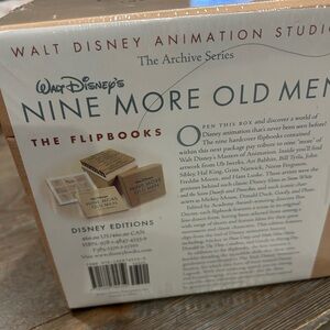 Disney Nine More Old Men Flipbooks - Cream and Black